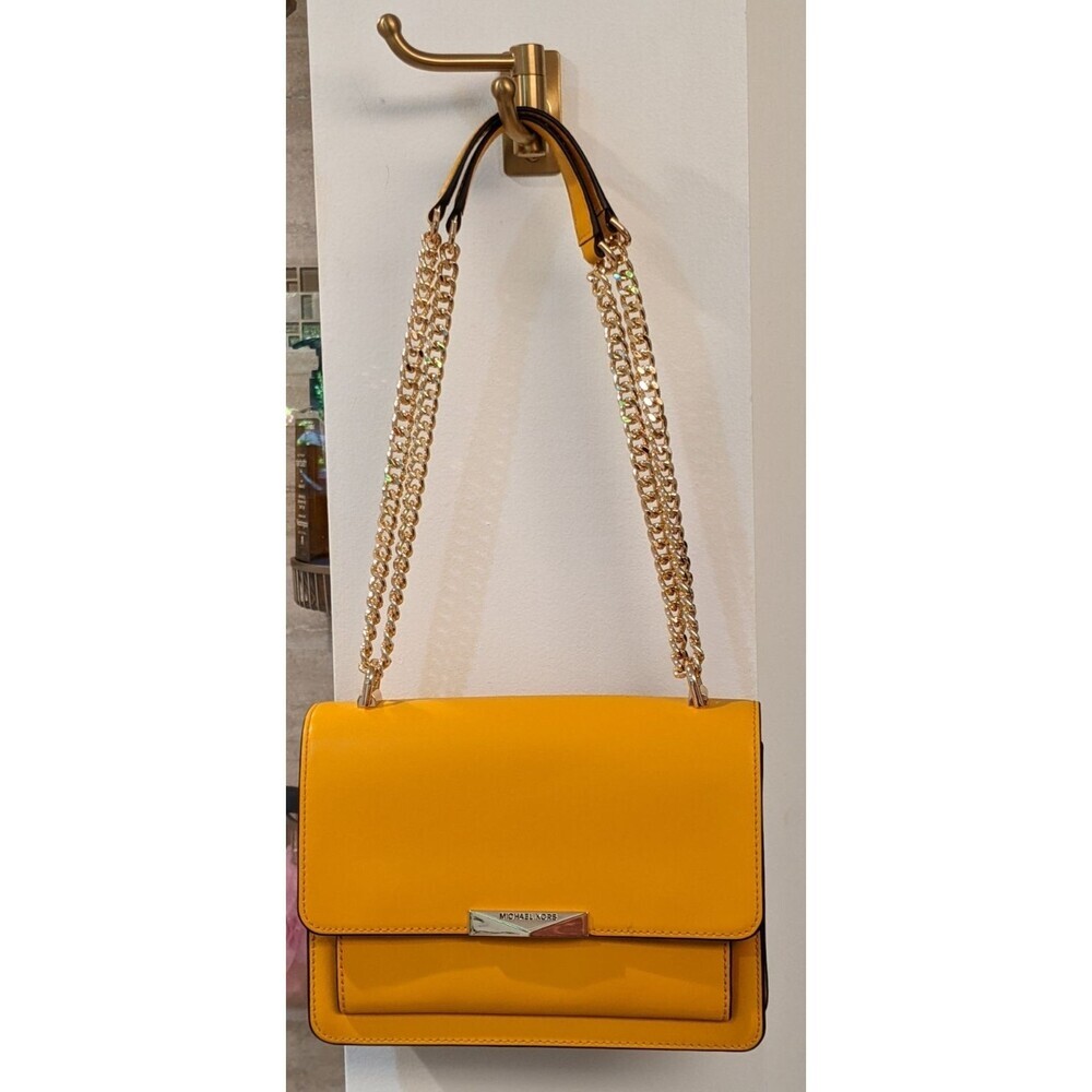 NWT~Michael Michael Kors Jade Structured Shoulder Bag in Sunflower NEW!! $299